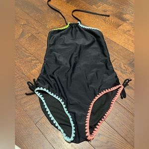 Gossip Girl One piece Crochet-Trim swimsuit